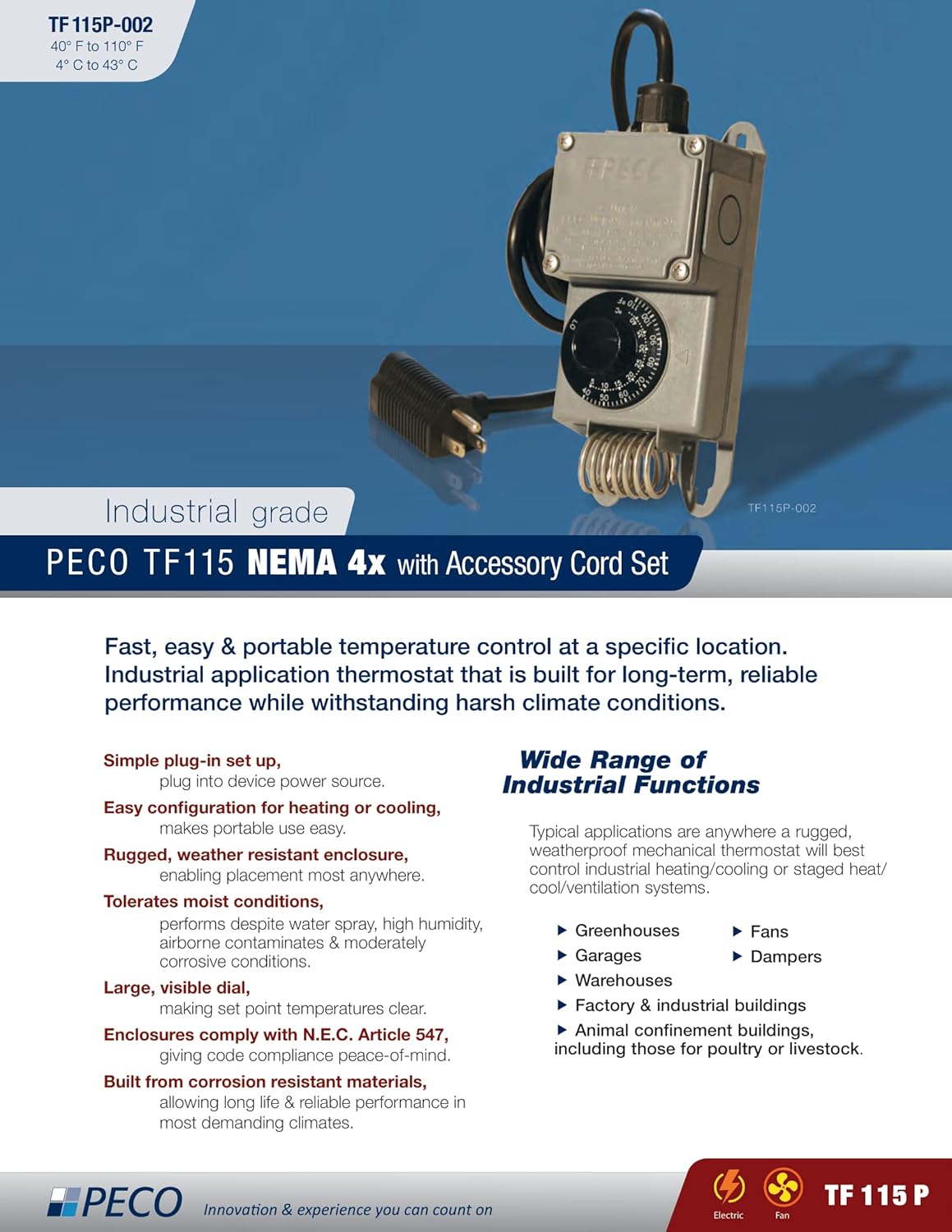 PECO TF115P-002 CONTROL BOARDS