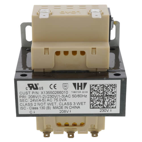 TRANE Trane TRR00825 Transformer 75-volt 208-230