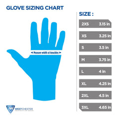 West Chester 715SBP/L Bi-Polymer Palm Coated Dotted Glove - Pack of 12