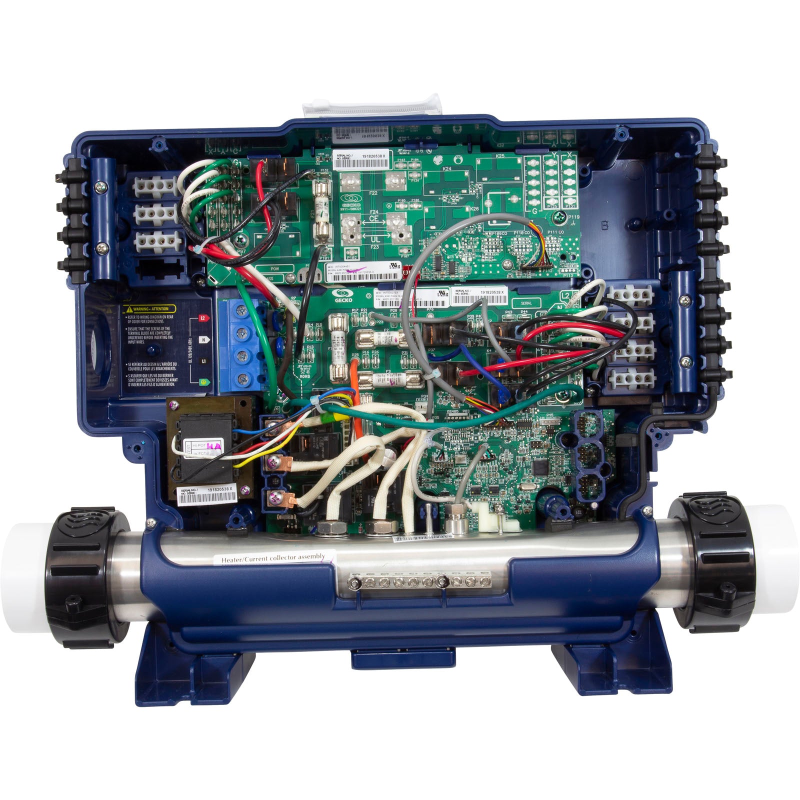 GECKO Gecko 0611-221031-361 in.yt-7 P1 P2 P3 CP OZ Aux (2) 4.0kW 115v/230v Control