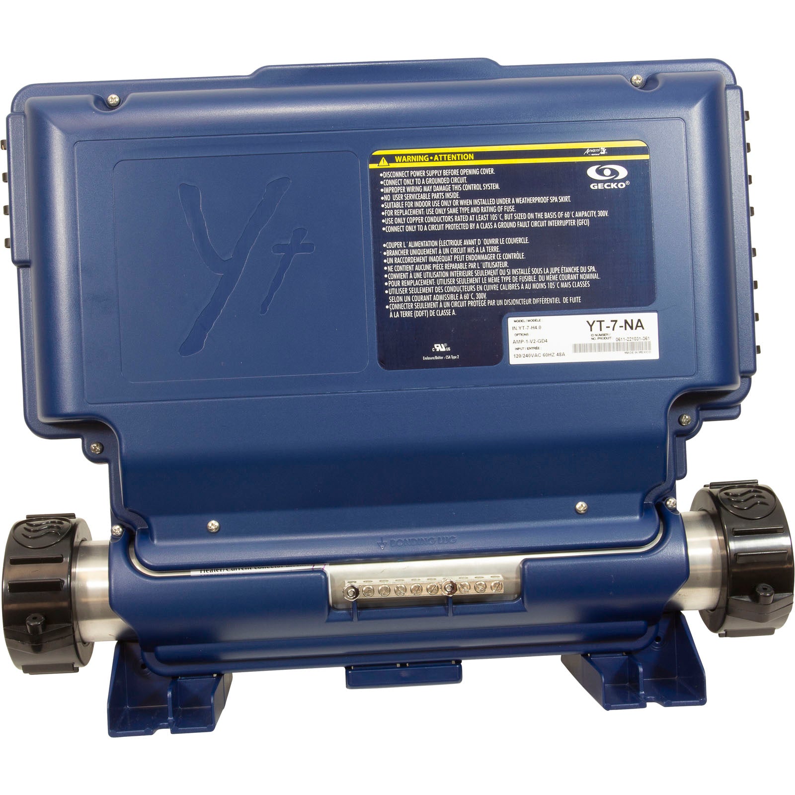 GECKO Gecko 0611-221031-361 in.yt-7 P1 P2 P3 CP OZ Aux (2) 4.0kW 115v/230v Control