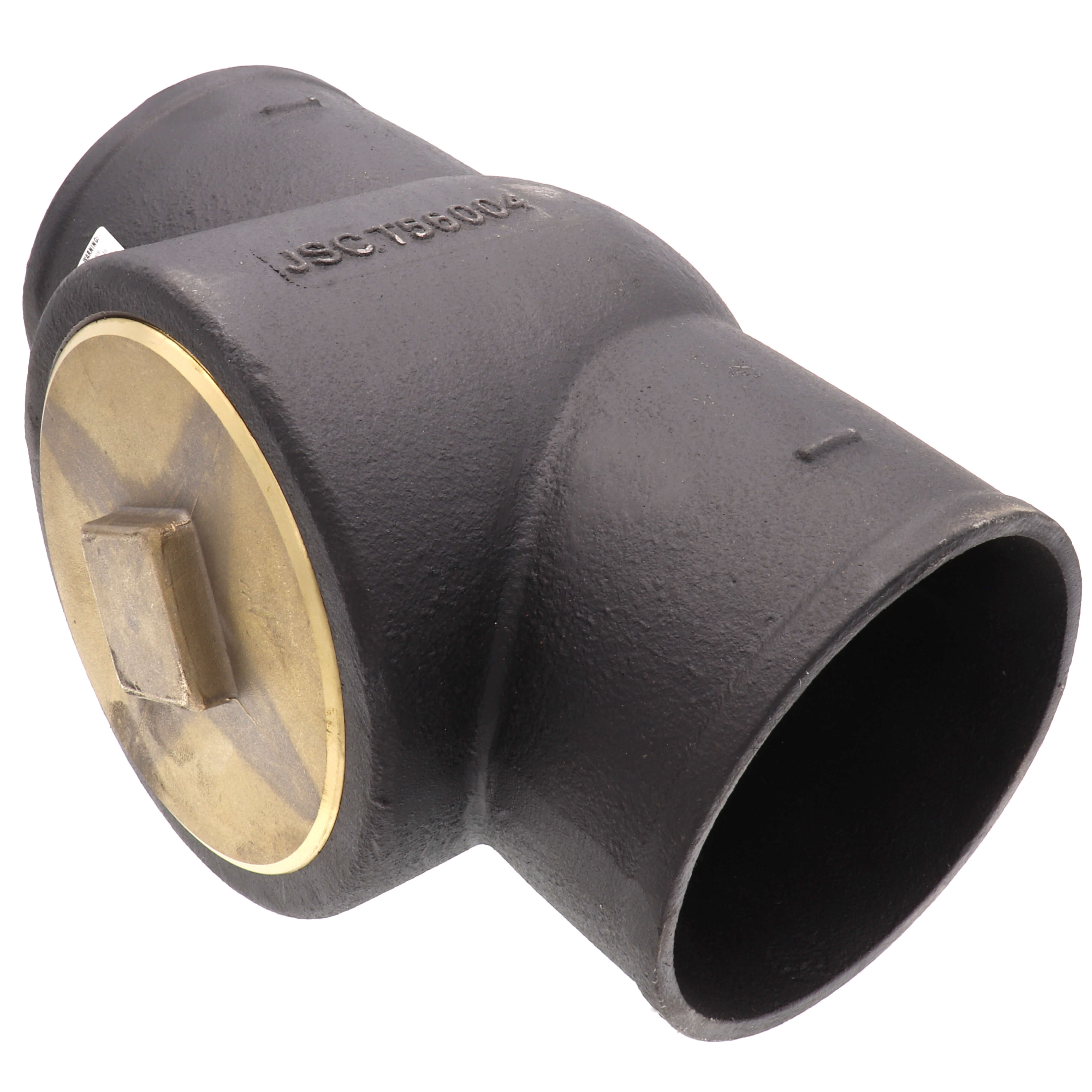 JONES STEPHENS Jones Stephens T56014 4 in. No Hub Cast Iron Test Tee with Plug