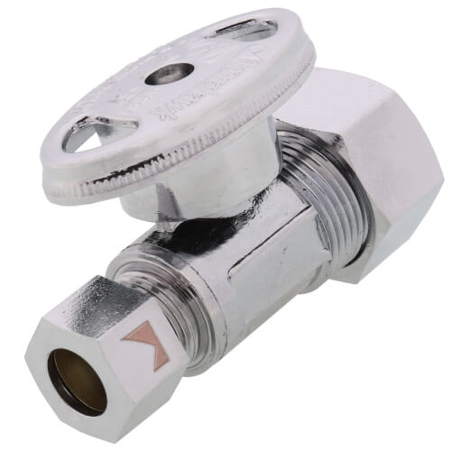 SIOUX CHIEF Sioux Chief 131-G2C1C04 KwikStop 1/2 x 3/8 in. OD Compression Quarter Turn Straight Supply Stop Valve