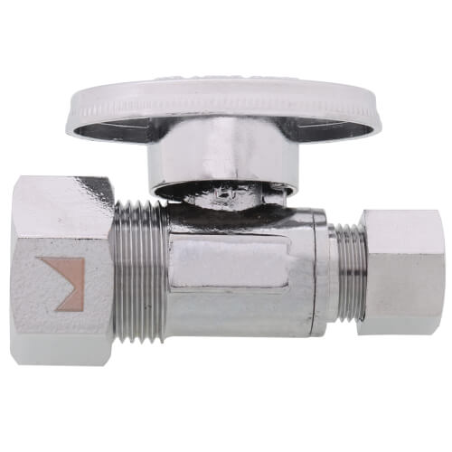 SIOUX CHIEF Sioux Chief 131-G2C1C04 KwikStop 1/2 x 3/8 in. OD Compression Quarter Turn Straight Supply Stop Valve
