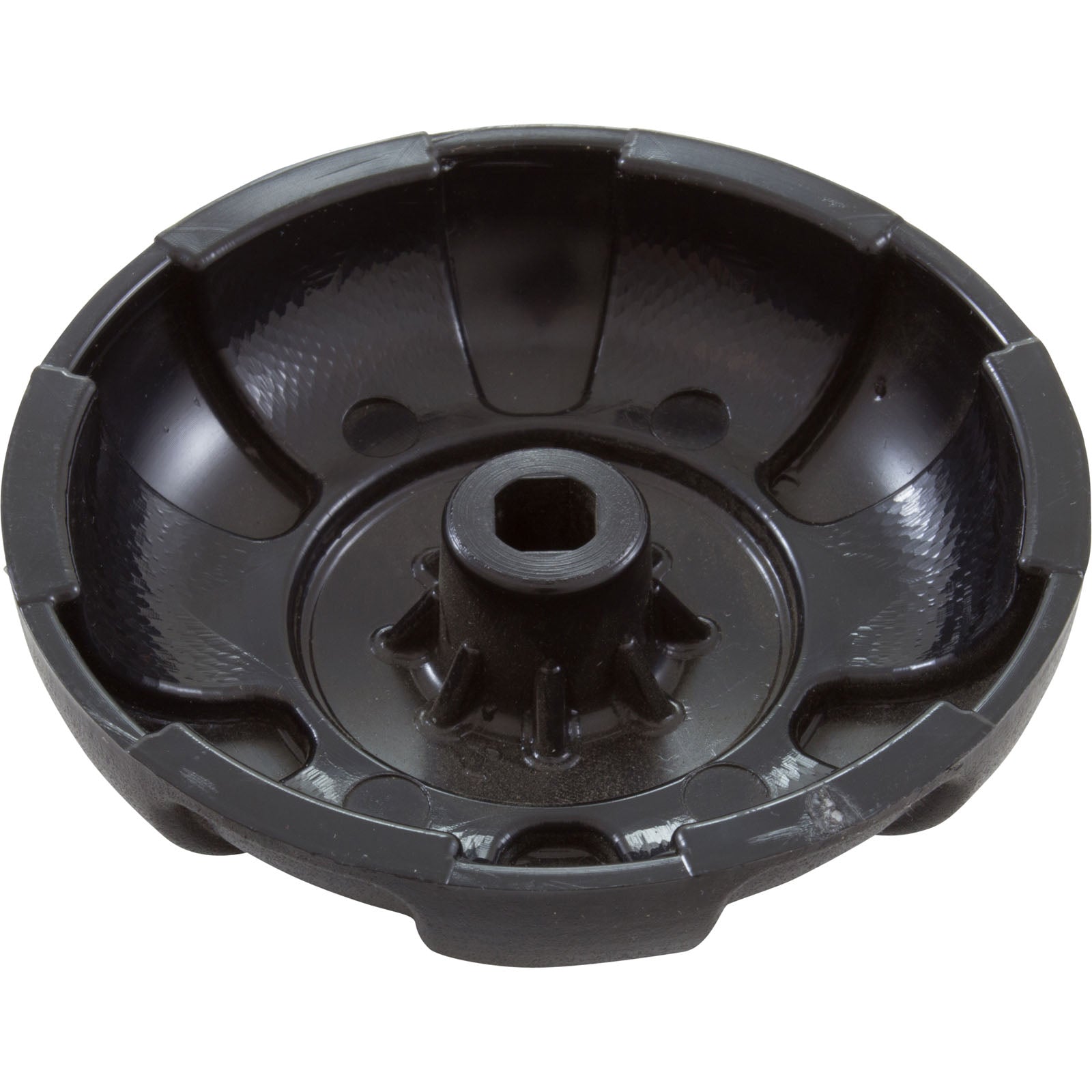 WATERWAY PLASTICS Waterway 662-3611 Knob - 6 Spoke Design 1 Air Control - Blk