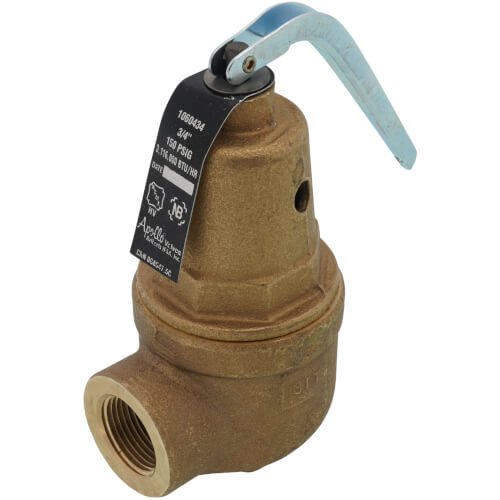 APOLLO VALVES Apollo Valves 10-604-34 3/4 in. Bronze FNPT 150# 250 Relief Valve 10-604-34