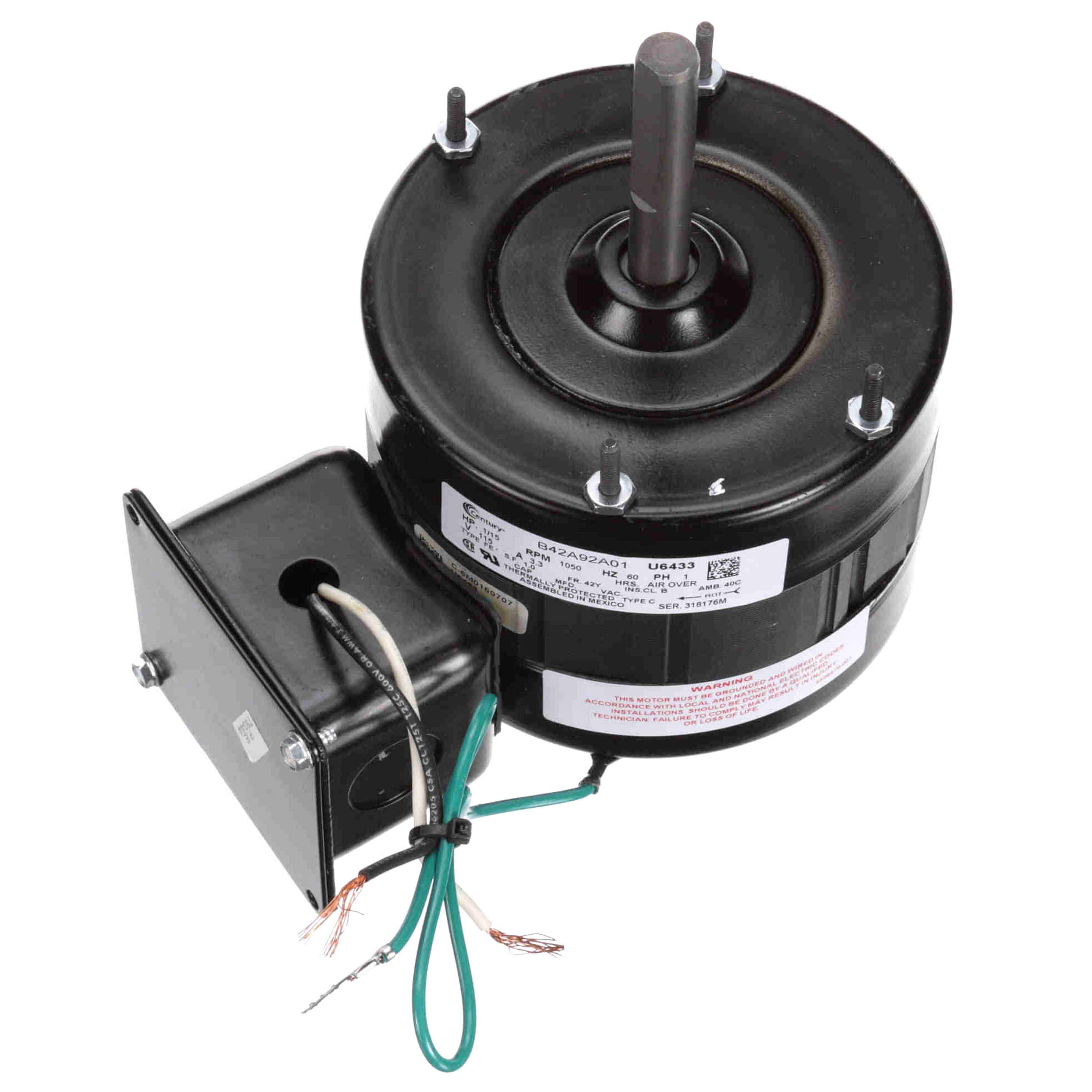 CENTURY MOTORS Regal Rexnord - Century Motors U6433 1/15HP 115V 1050RPM MOTOR