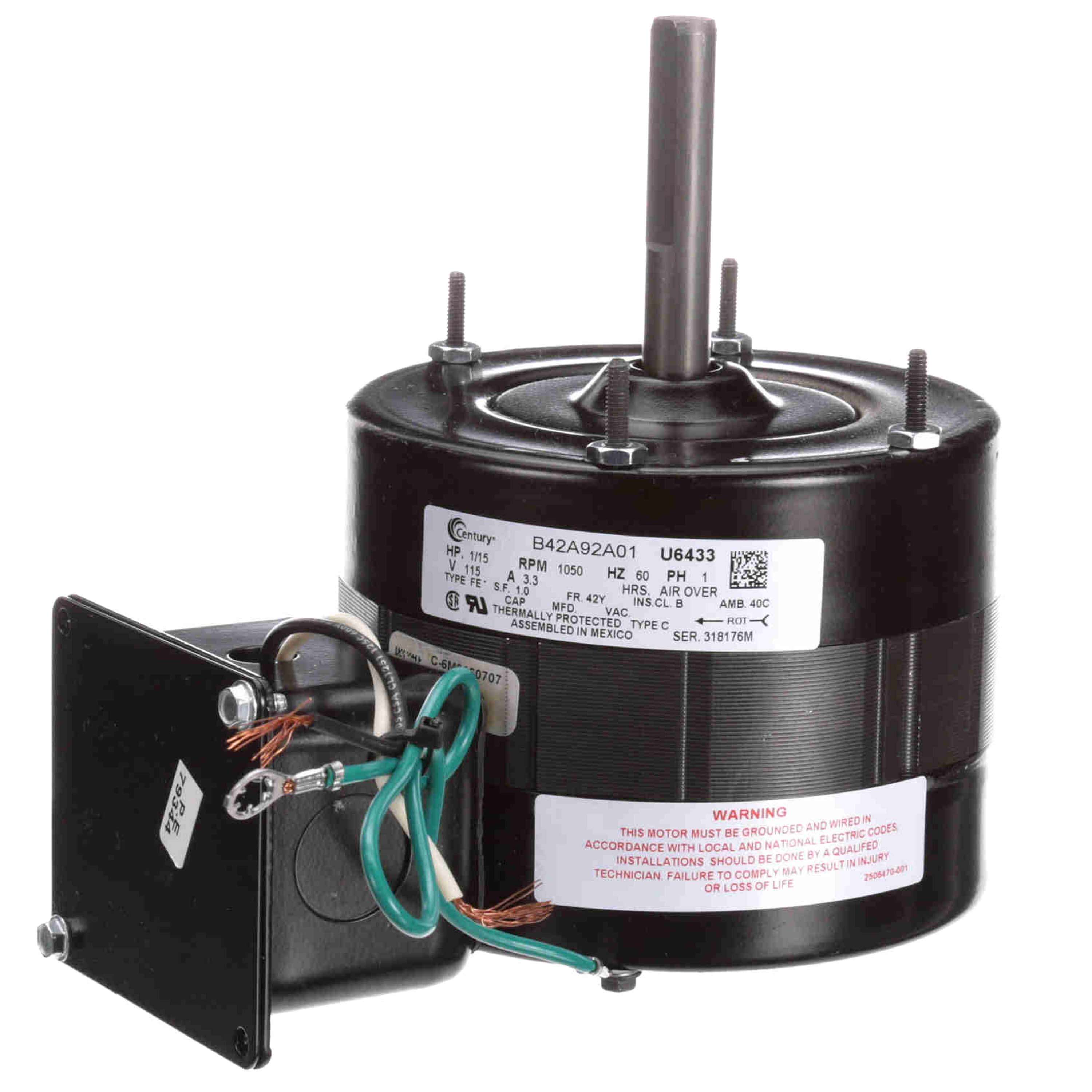 CENTURY MOTORS Regal Rexnord - Century Motors U6433 1/15HP 115V 1050RPM MOTOR