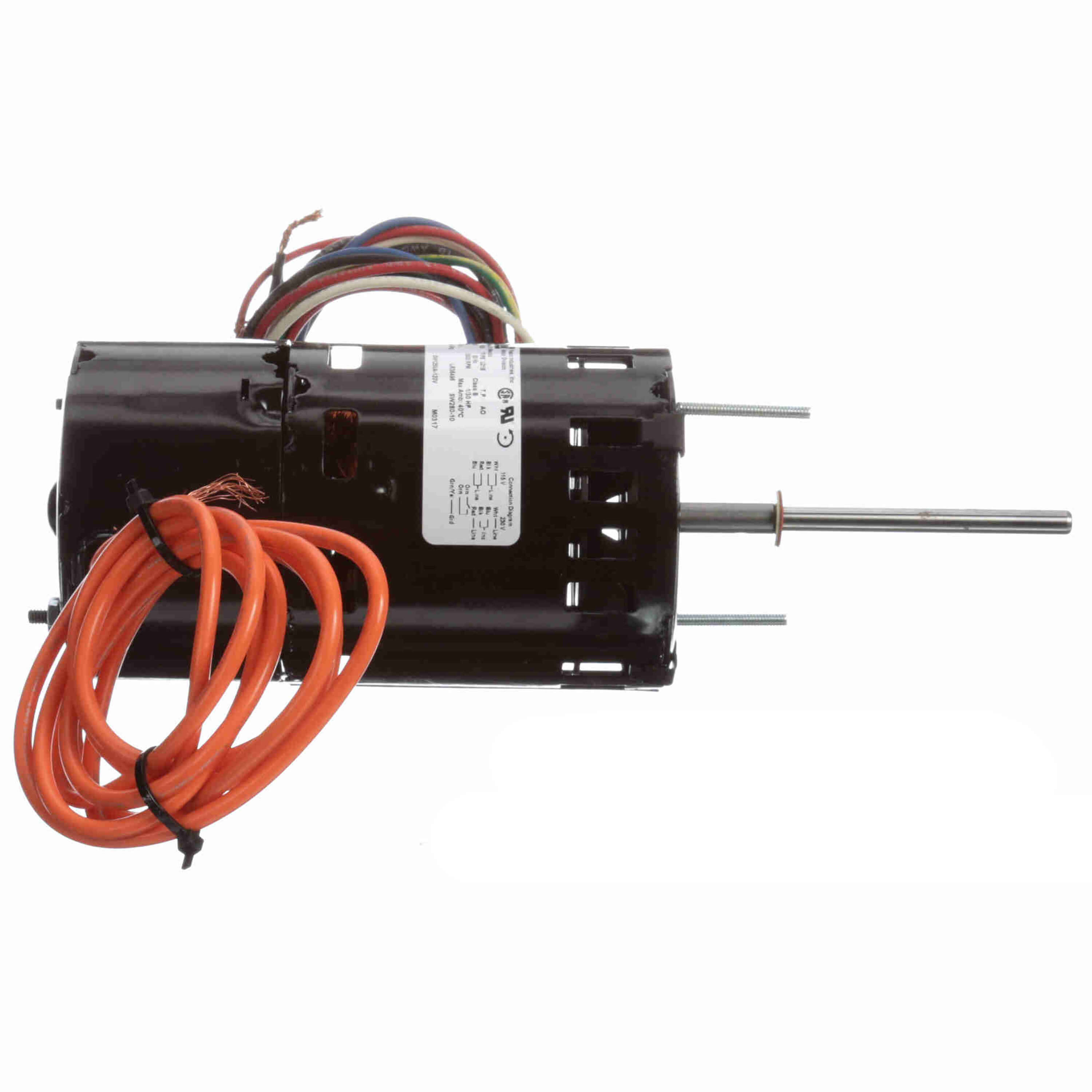 GENTEQ MOTORS Fasco D455 Flue Exhaust and Draft Booster Motor 1/30 HP 3000 RPM 115/230V