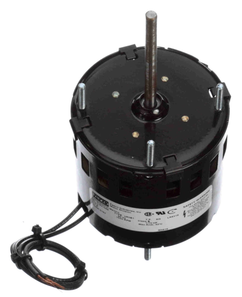 GENTEQ MOTORS Fasco D167 Self-Cooled Motor 1/70 HP 1500 RPM 115 Volt
