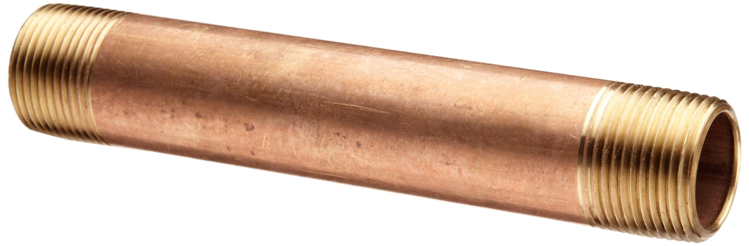MERIT BRASS Merit Brass 2024-300 Red Brass Pipe Fitting - Seamless Nipple 1-1/2 NPT X 3 in