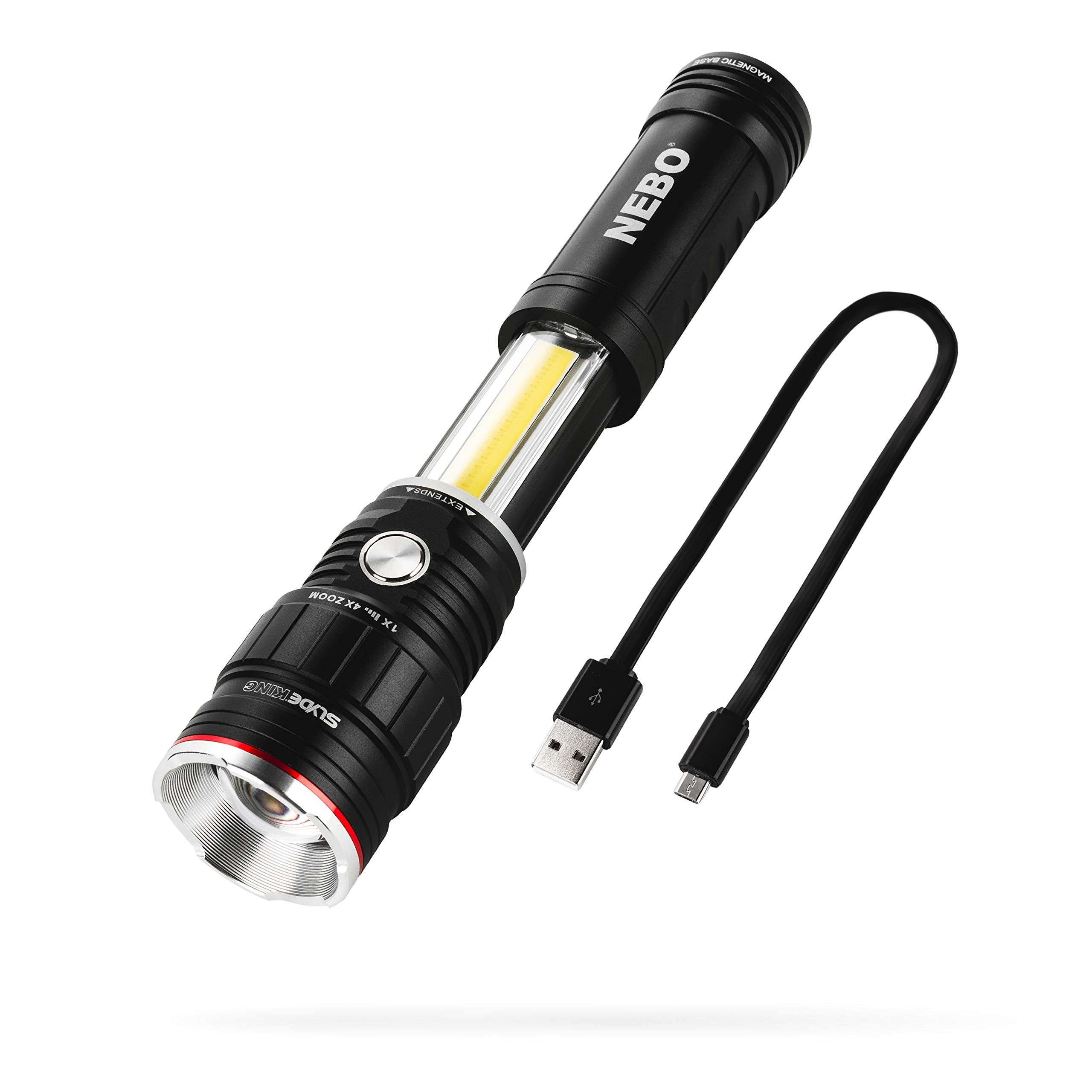 NEBO NEBO 6726 SLYDE KING FLASHLIGHT 500 LUMEN RECHARGEABLE