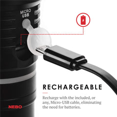 NEBO NEBO 6726 SLYDE KING FLASHLIGHT 500 LUMEN RECHARGEABLE