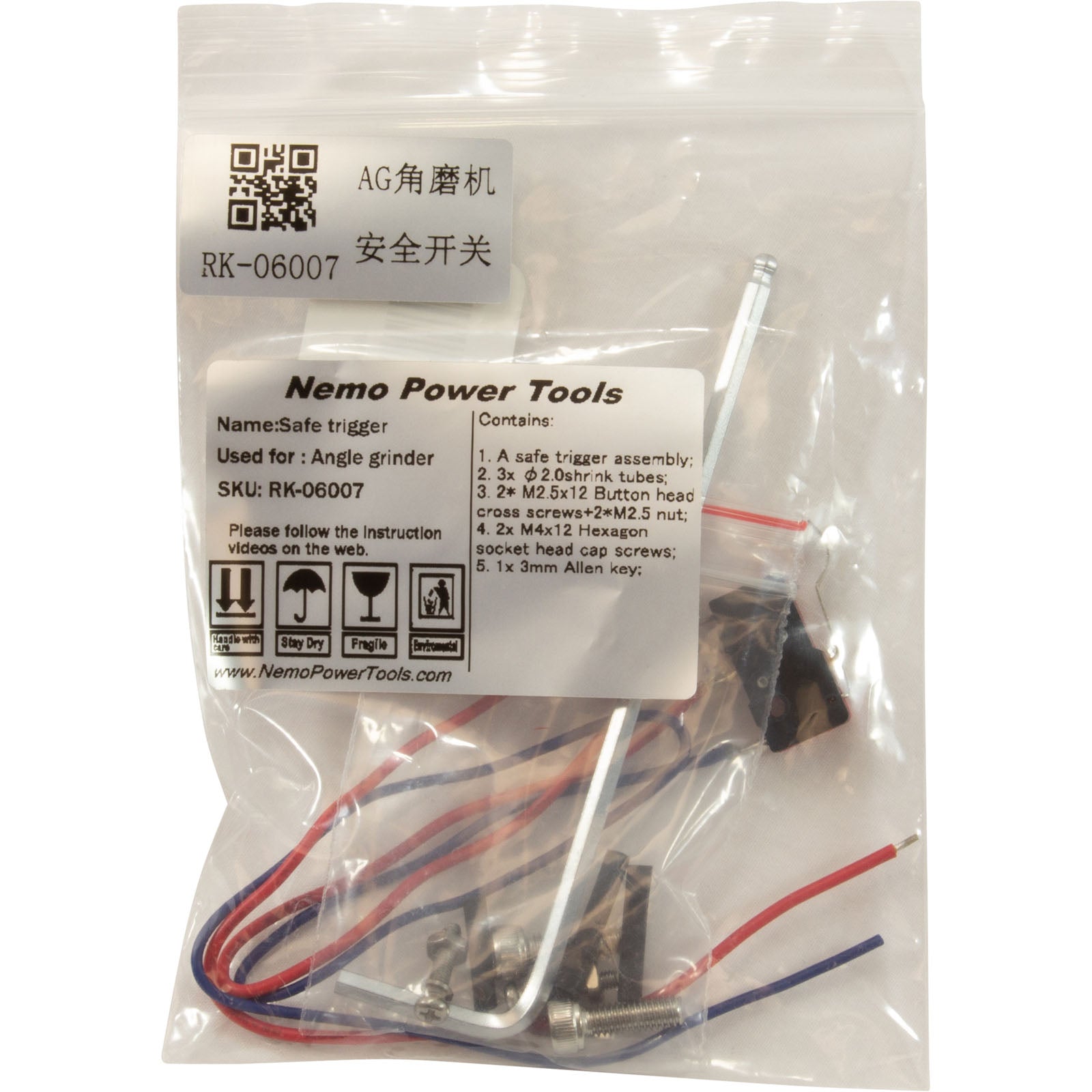 NEMO POWER TOOLS Nemo Power Tools RK06007 Safe Trigger Assy for Nemo Angle Grinder