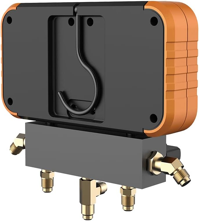 NAVAC NAVAC N2A4 Manifold Gauge, 3-1/8 OD, Aluminum Body, R22/410A/134a/404A, No Hoses