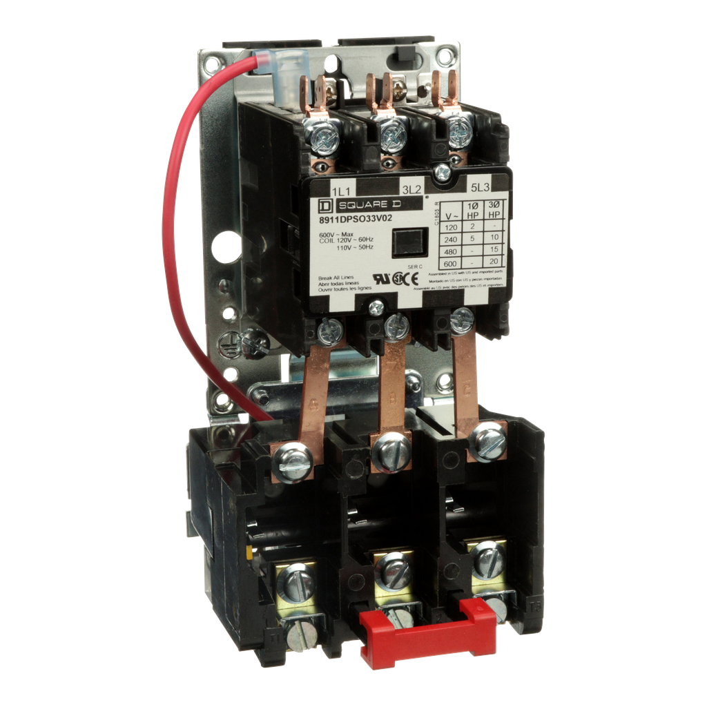 SCHNEIDER ELECTRIC Schneider Electric 8911DPSO33V02 Starter 600-Vac 30-Amp DPS Plus Options Electrical Box