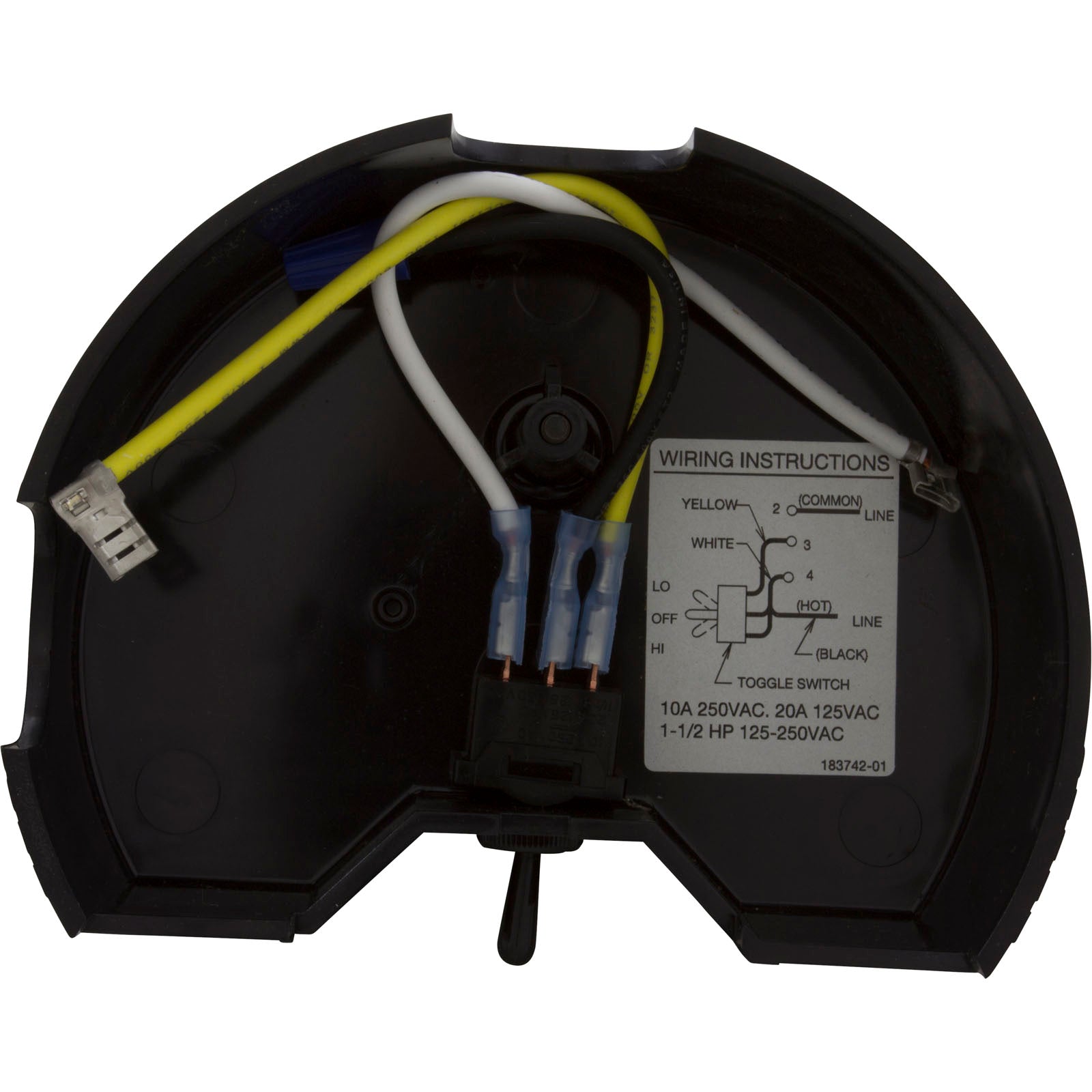 CENTURY MOTORS Century 18313301 Toggle Switch 2-Spd