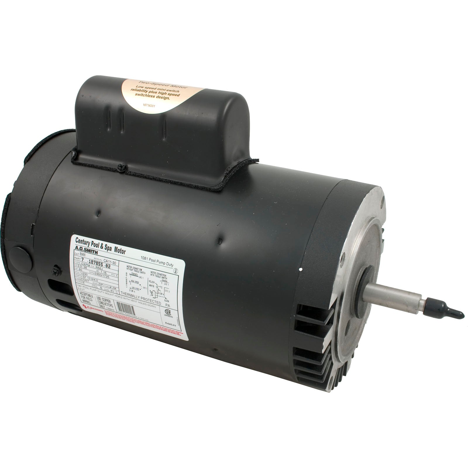 CENTURY MOTORS B966 POOL & SPA PUMP MOTORS