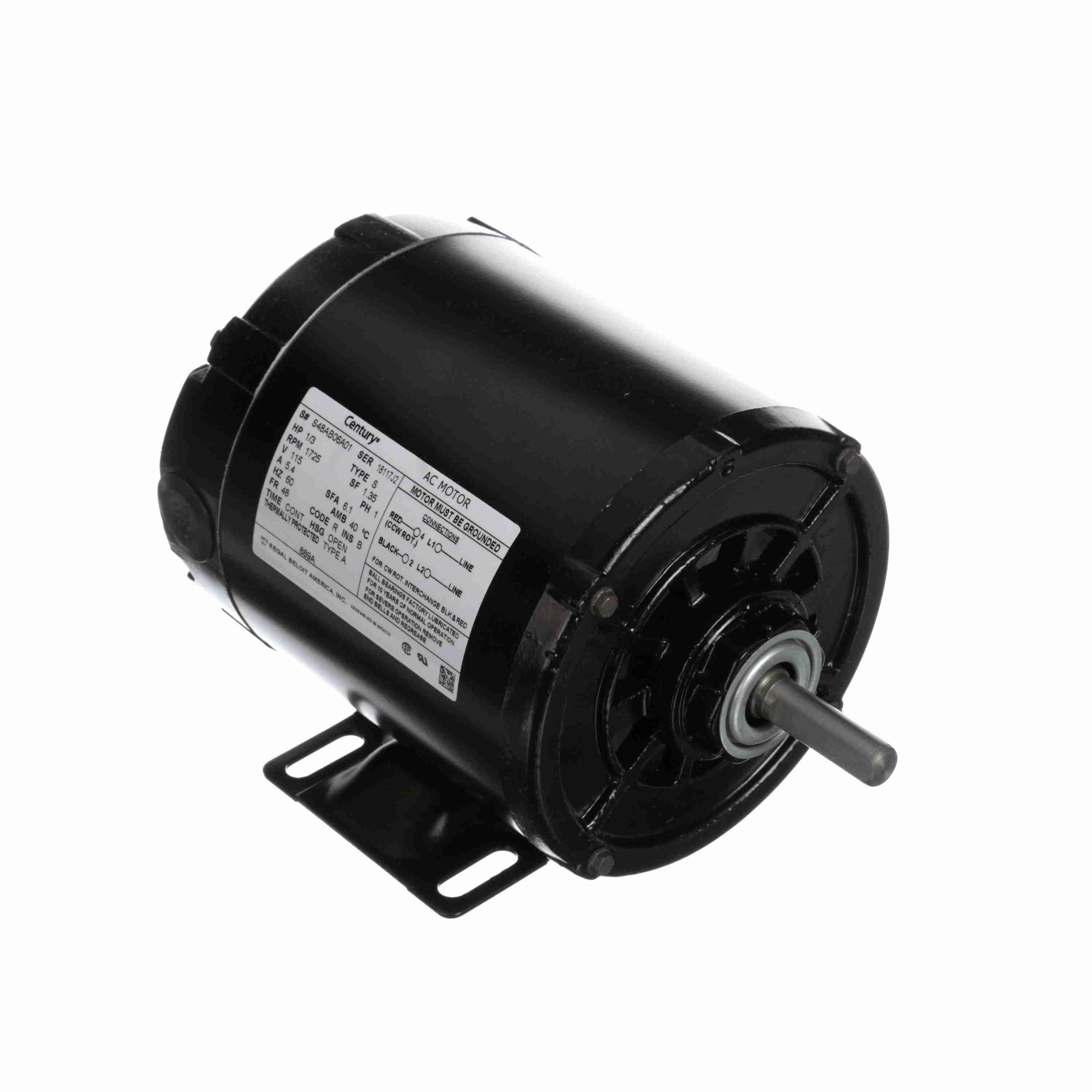 CENTURY MOTORS U889A BLOWER MOTORS