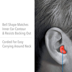 Honeywell MAX-30 Howard Leight by Maximum Corded Disposable Foam Earplugs, 100 Pairs