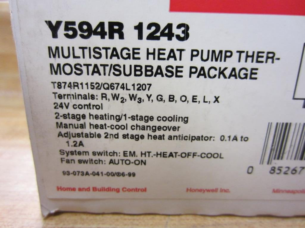 HONEYWELL Honeywell Y594R1243 Heat Pump Auto Changeover