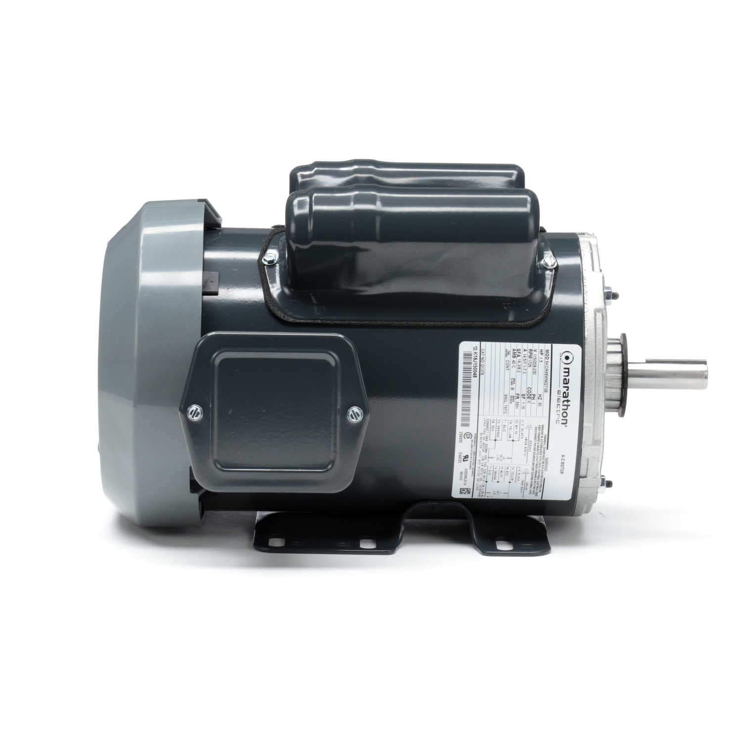 MARATHON MOTORS Marathon Electric MG1376 General Purpose Motor 1-1/2 hp 1800 RPM 115/208-230 VAC