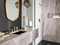 MOEN Moen T2472EPBN Genta LX Brushed Nickel Pressure Balancing Eco-Performance Modern Shower Trim with Showerhead and Shower Handle (Posi-Temp Valve Required)