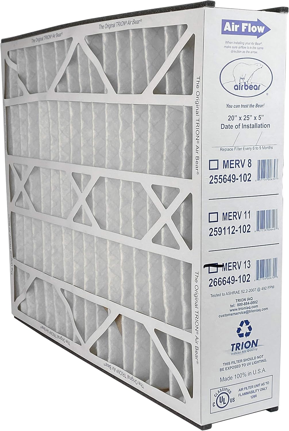 TRION 266649-102 PLEATED AIR FILTERS