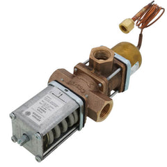 Johnson Controls V48AB-2C Penn V48 Series Three-Way Water Regulating Valve, 1/2 Pipe Size, Threaded, 30 Capillary with 1/4 Flare Nut (Style 45), 145 to 190 psi, 150 psig