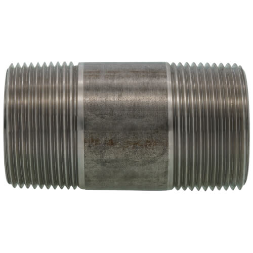 MERIT BRASS Merit Brass 4020-300 Pipe Nipple 1-1/4 X 3 Stainless Steel Nipple SCH 40/STD