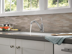 DELTA FAUCET Delta Faucet 101-DST Classic Single-Handle Kitchen Sink Faucet in Chrome