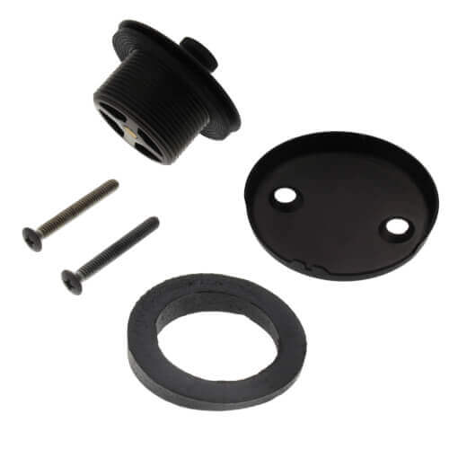 JONES STEPHENS Jones Stephens B0711RB Bath Waste Standard Half Kit - RB Lift & Turn Drain w/ 2 Hole Face Plate (PVC)