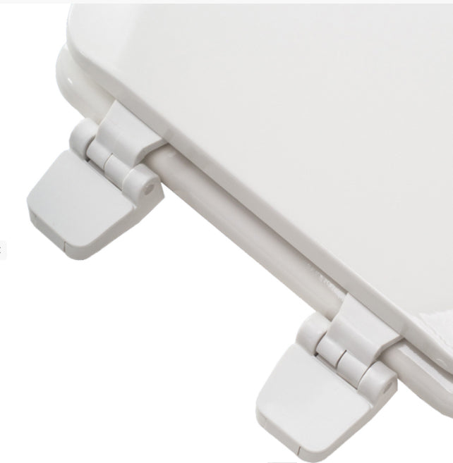 JONES STEPHENS Jones Stephens U004WD00 Comfort Elongated Closed Front with Cover Toilet Seat in White