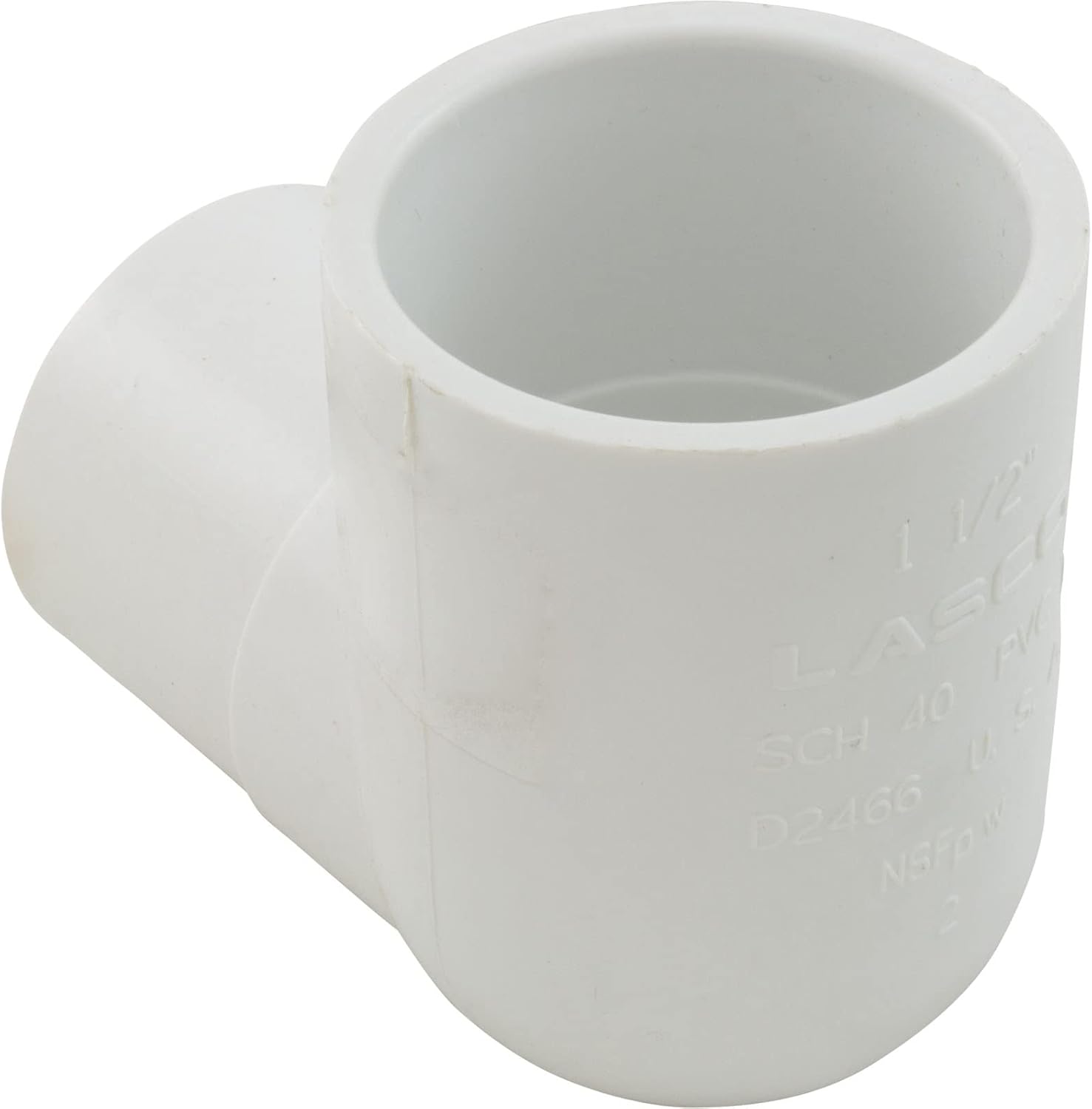 LASCO LASCO 409-015 Elbow 90 Degree 1-1/2 Slip x 1-1/2 Spigot PVC