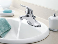 MOEN Moen L64621 Chateau Chrome One-Handle Lavatory Faucet With Drain Assembly