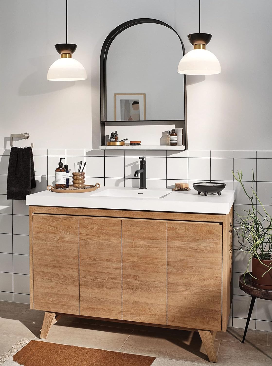 MOEN Moen 6145BL Gibson Matte Black One-Handle Bathroom Faucet