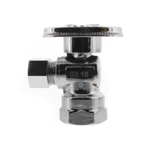 SIOUX CHIEF Sioux Chief 132-G2F1C04 KwikStop 1/2 x 3/8 in. FIPT x OD Compression Oval Handle Angle Supply Stop Valve