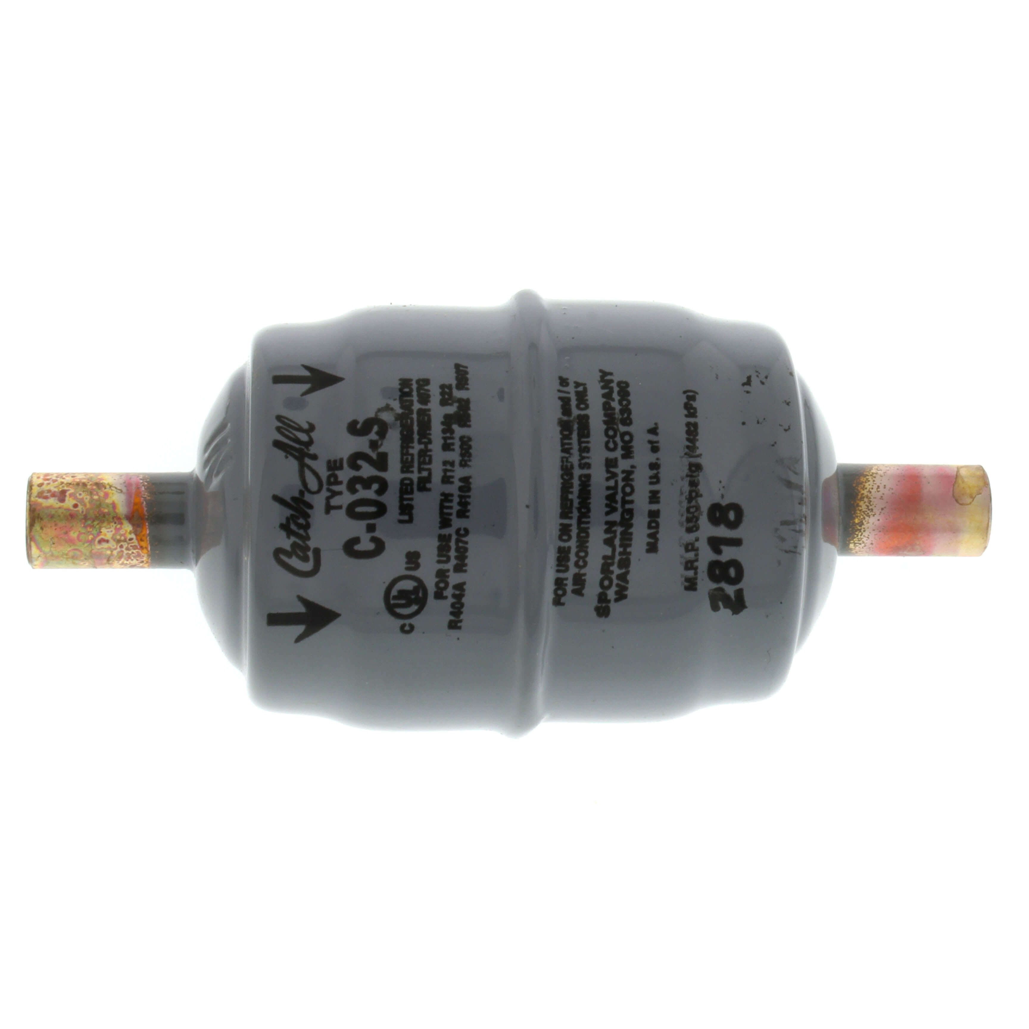 SPORLAN Sporlan 400052 1/4ODF Filter Dryer 3CuIn