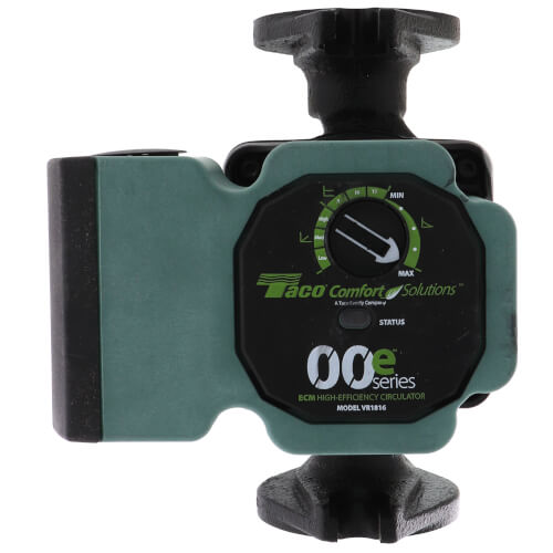 TACO Taco VR1816HY2FC2A00 Viridian Infinitely Variable ECM High Efficiency Circulator Less Flanges Standard 120V