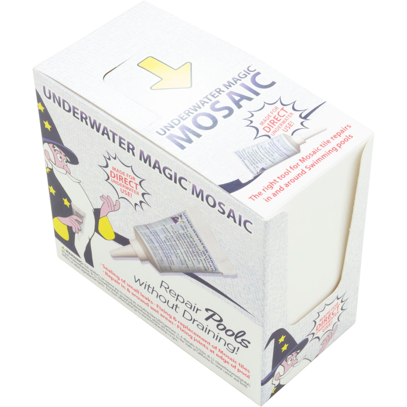 UNDERWATER MAGIC Underwater Magic MOSAIC-60-8XCS Sealant, Mosaic, 2.1 oz Tube, 8ct, White