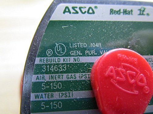 ASCO Asco 8210G202 Solenoid Valve 120/60 AC 1/2 NC 5/150# AirWater BRASS