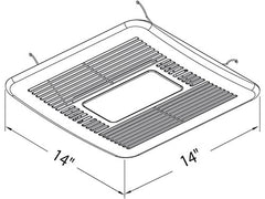 Delta Breez SMT150LED Exhaust Fan/Light 18W