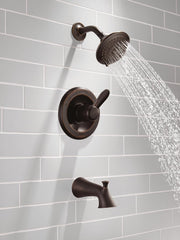 DELTA FAUCET Delta Faucet T14438-RB Lahara Single-Handle Tub and Shower Trim Kit with 5-Spray Touch-Clean Shower Head