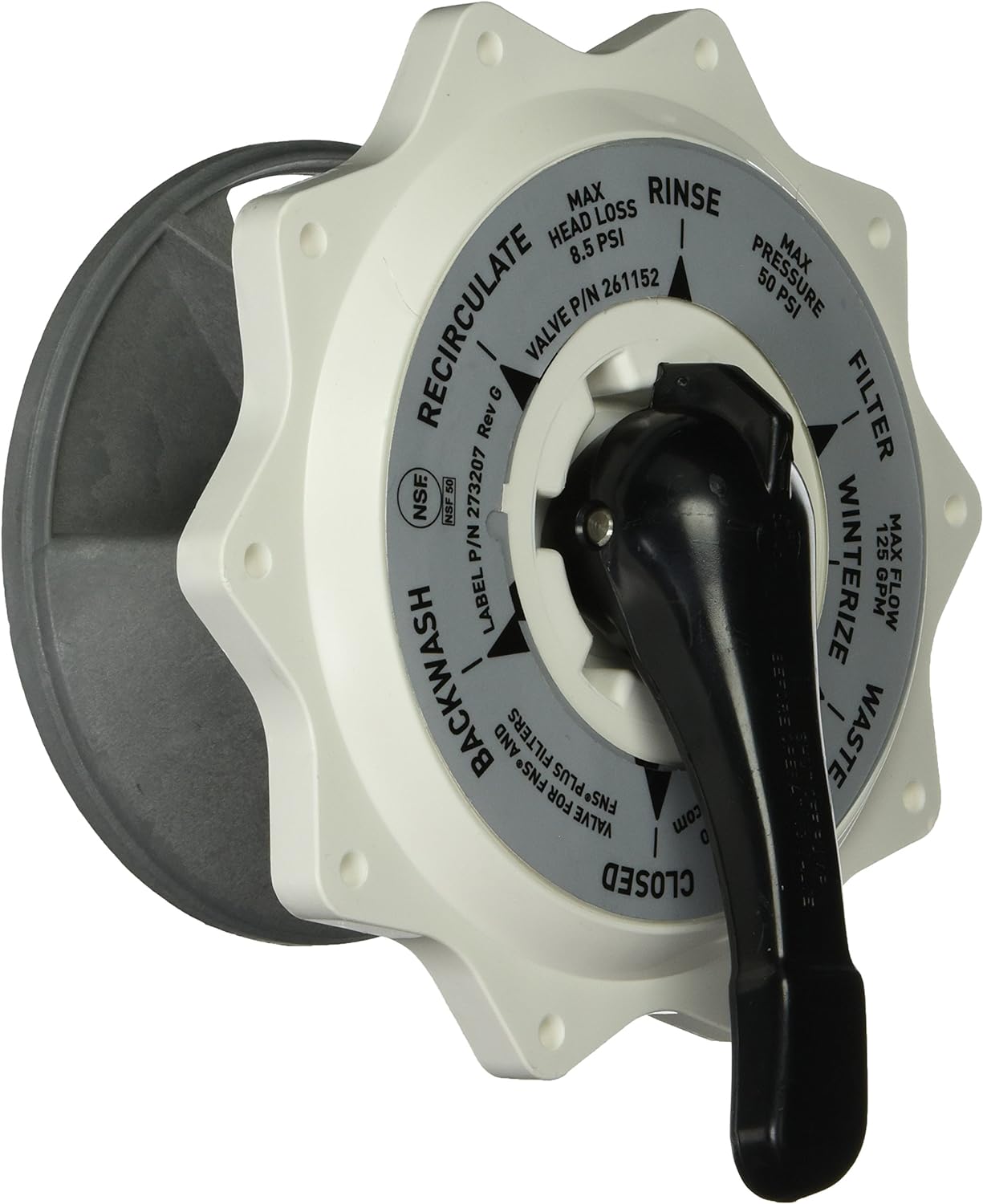 PENTAIR Pentair 270067 2-Inch Top Valve Assembly Replacement Hiflow Top and Side Mount Pool/Spa Multiport Valve
