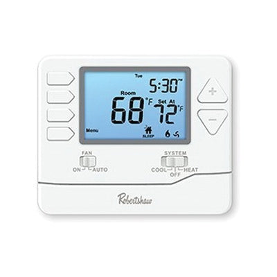 ROBERTSHAW Robertshaw RS9220 Pro Series 7-Day Programmable Thermostat, Multi-Stage, 2 Heat / 2 Cool