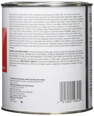 3M 62135765303 Neoprene High Performance Contact Adhesive 1357 Gray-Green 1 Quart Can