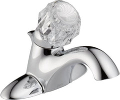 DELTA FAUCET Delta Faucet 522-TPM-DST Classic Single-Handle Bathroom Faucet with Metal Pop-Up Drain, Chrome