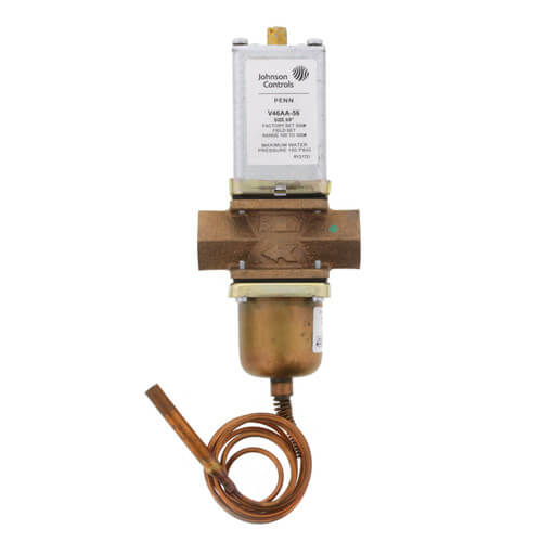 JOHNSON CONTROLS Johnson Controls V46AA-56C Commercial V46 Series Pressure-Actuated Water-Regulating Valve 100-300 PSI