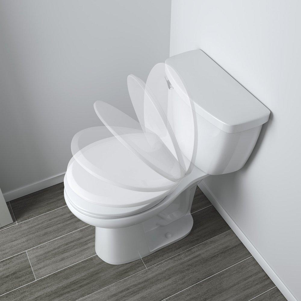 JONES STEPHENS Jones Stephens C1606S00 Comfort Round Closed Front with Cover Toilet Seat in White