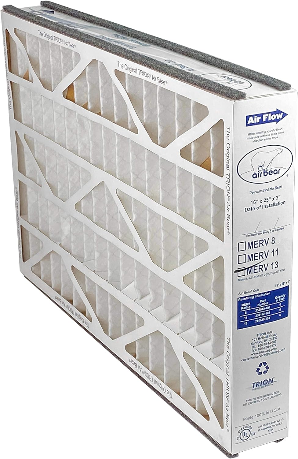 TRION 266649-101 PLEATED AIR FILTERS